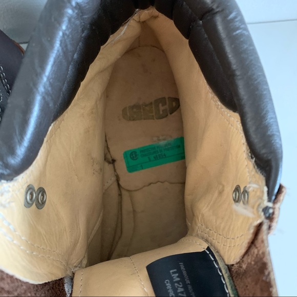 MATTERHORN SIZE 6 LEATHER HIKING/WORK BOOTS 100% LEATHER, STEEL TOE - Picture 8 of 9